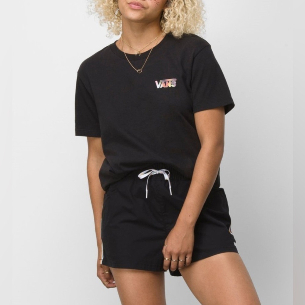 ♥️ Vans Black Pride BFF Graphic Tee T-shirt Comfy Casual Womens Size Medium